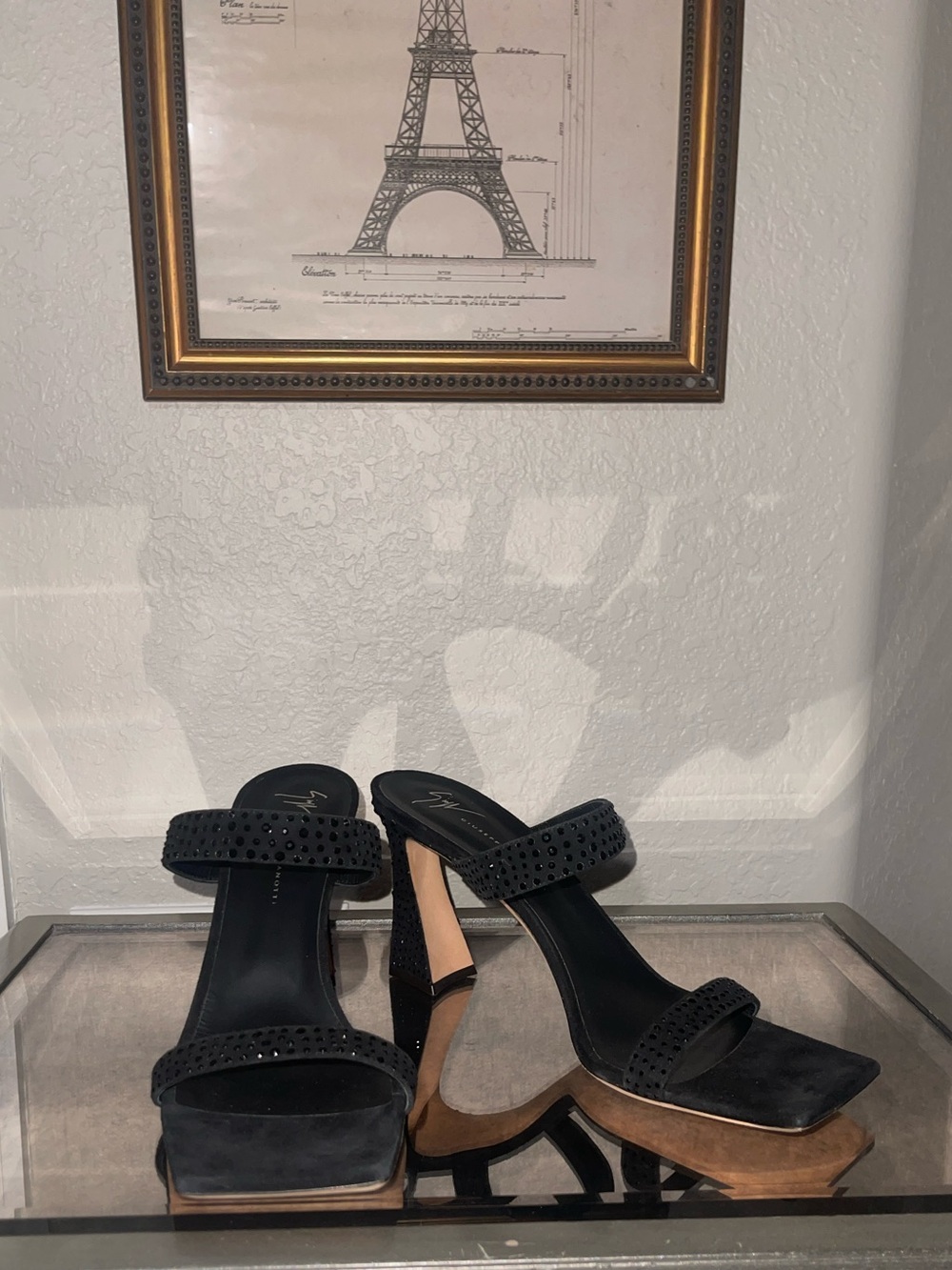 Giuseppe Zanotti Women's Vanilla Crystal Embellished Sandals Size 42 (MSRP $850) - Picture 6 of 11